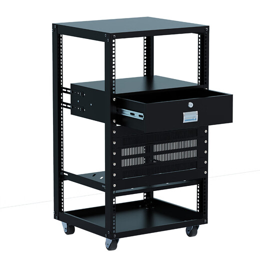 5-42U power amplifier 300500600 deep home network cabinet mobile switch server simple open KTV singing bar audio amplifier theater cabinet 9U-500 deep cabinet black (RAL9005)/send tray