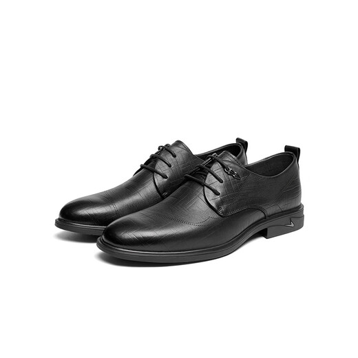 Red Dragonfly Men's Chaussures Nouvelles chaussures en cuir en relief Chaussures de commerce de style britannique Chaussures Derby Chaussures de mariage WTA12161 noir 42