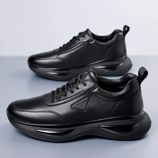 Zhedun Chaussures masculines printemps et été plus Velvet Cotton Chaussures pour le travail masculin Protection de travail imperméable non-glissée Casual Sports Chaussures papa chaussures hommes FH-9902 noir 41