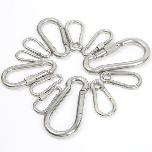Mobile Schnalle Hundeverriegelungsschnalle Edelstahlzubehör Joint Universal Drehring Rotary Well Snap Hook Drehen einfacher O -Kette M12140 (mit Ring)