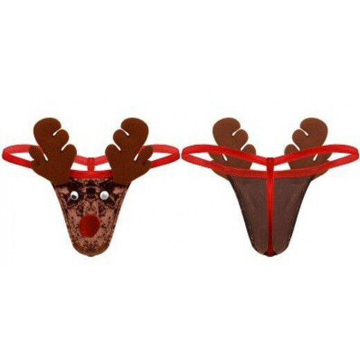 Men's Sexy Underwear Men's Elk Underwear Shorts Halloween Costume Party Funny Sexy Costumes One Size Thong Elephant