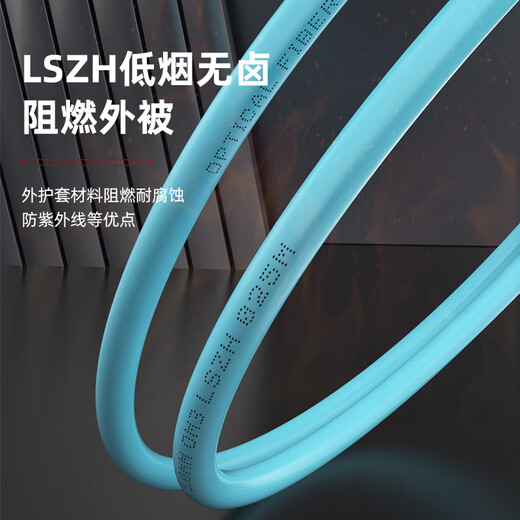 诺可信（Nokoxin）电信级万兆多模双芯光纤跳线LC-LC OM3/OM4低烟无卤多模双纤尾纤 阻燃LSZH抗弯曲跳纤光纤线 LC-LC万兆多模双芯（OM4） 15米