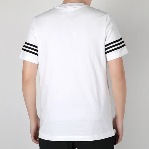 Adidas Clover Short Sleeve Men's Sportswear Breathable Casual Round Neck Top T-Shirt FM3894 FM3894 XS