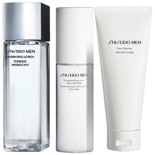 资生堂男士三件套护肤套装（洗面奶125ml+水150ml+乳液100ml）
