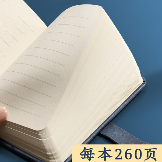 淼许 小本子口袋记事本定制国潮随身笔记本本子加厚皮面本故宫文创迷你日记本备忘录支持订制logo A7浅粉/加厚260页+随身笔