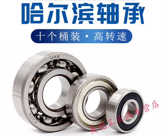 适用于 轴承大全6200 6201 6202 6203 6204 6205 6206 6207-2R HRB-6201-RS胶盖密封十个装