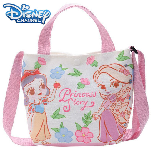 迪士尼（Disney）儿童包包童单肩包挎包卡通帆布韩版时尚儿童斜挎包洋气手拎包 9766蓝小象