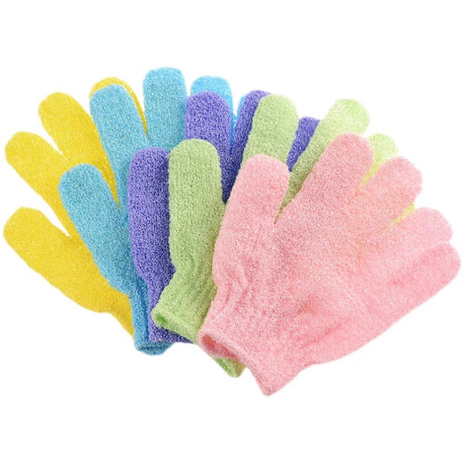Household bath towel gloves for cat and dog bathing and bathing artifact bath towel for mud bathing gloves - blue - one pair