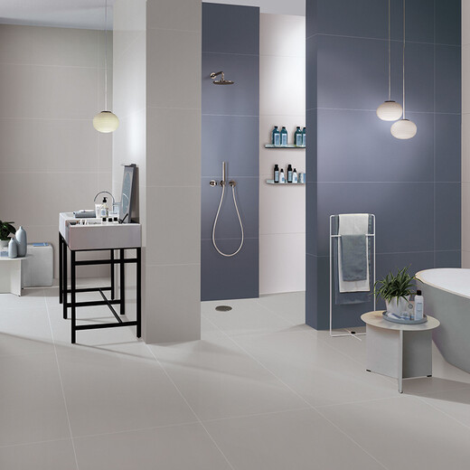 XMSJ色客厅卫生间瓷砖厕所厨房色墙砖600x1200阳台滑地板砖 浅蓝色 12608 600*1200