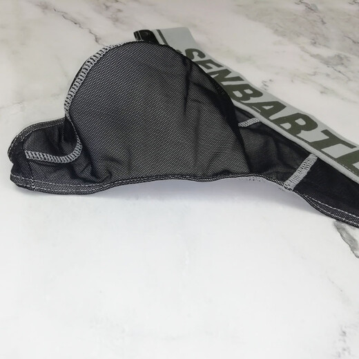 Please Confidential Shipping New Men's Mesh Thong Comfortable Sports One-Piece No-Take-Off Transparent U M Military Green