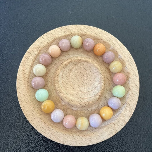 Pei Nanwei jewelry bracelet storage display plate text play stall live broadcast bracelet display bracelet jewelry tray shooting props round display plate pine wood