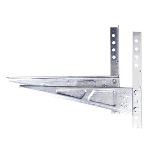 Suitable for galvanized air conditioner outdoor machine bracket stainless steel shelf 304 thickened triangle white angle iron tripod 1.5 1-1.5P thickened galvanized bracket 1.8mm thick