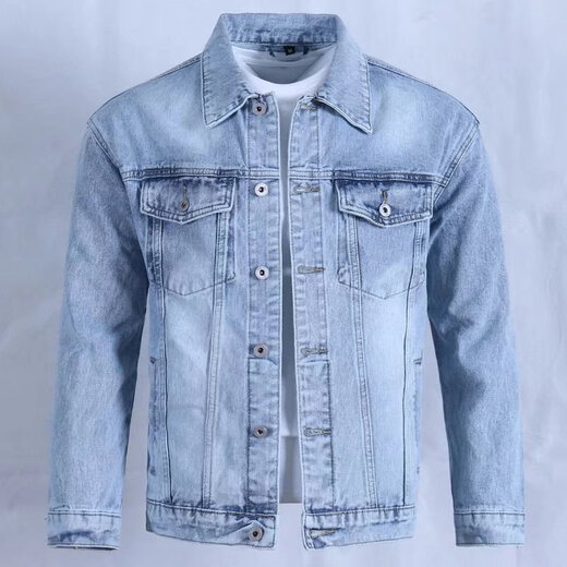 Tang No. Jean veste pour hommes 2025 Spring Nouveau style confortable tendance de mode basique adolescente rétro hommes veste 684 Black Gray XL
