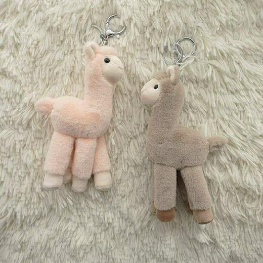Él niang Little Dinosaur Plush Keychain colgante Bolsa de la escuela de la escuela mochila mochila mochila linda y macho Tyrannosaurus rex - Gray