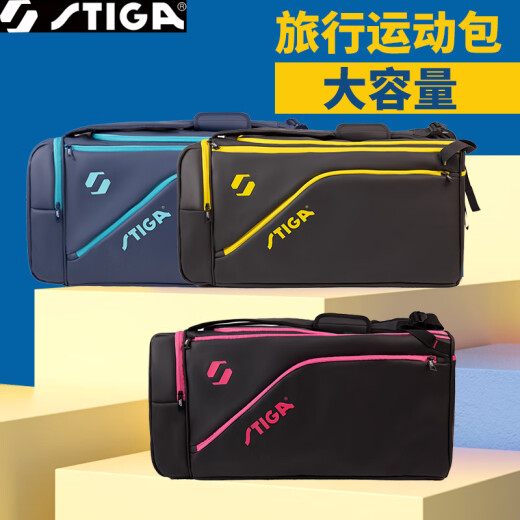 
STIGA Ball Bag Backpack 24 New Style Box Table Tennis Sports Travel Bag Black Pink CP-13591