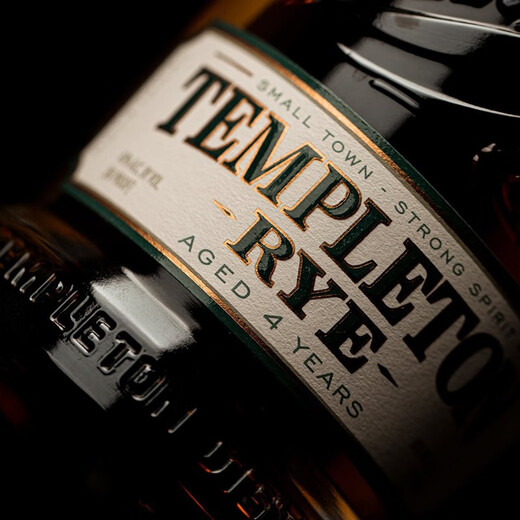 坦普顿Templeton Rye Whiskey坦普顿陈酿黑麦威士忌美国原装 进口 洋酒 四年陈酿黑麦威士忌