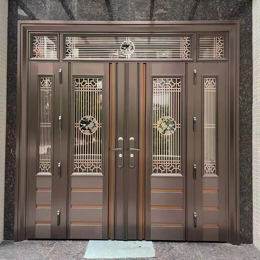 JRB Jiaruibao stainless steel door rural self-built house four-open door four-door entry into the villa living room 304 anti-theft door four-open door style 12