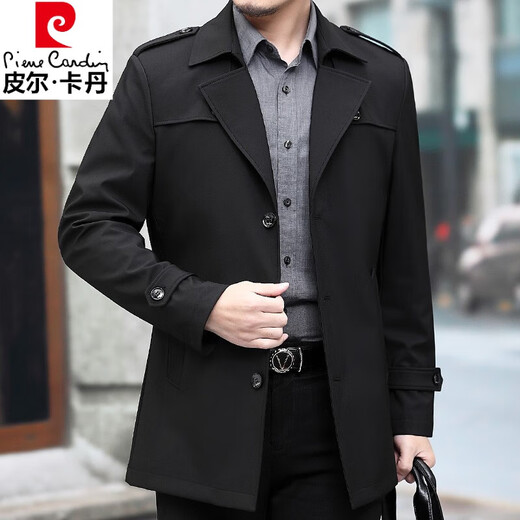 
Pierre cardin 2025 spring and autumn men's thin mid-length middle-aged daddy suit business casual jacket men middle-aged and elderly 50 gray (thin style) suit cloth windbreaker 17088A