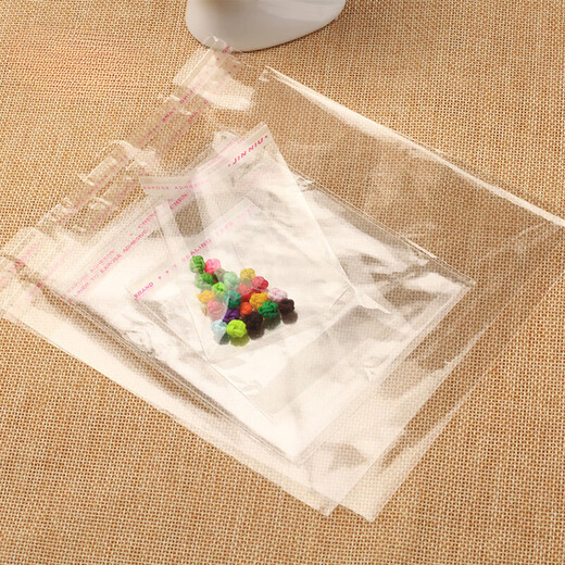 Plastikbeutel Selbstkleber Beutel langer Streifen kleiner transparenter Verpackungsbeutel BL Bag 5 Drahtbeutel 100 BL4 Draht 17*21 (18+3) 100 Stück 13298