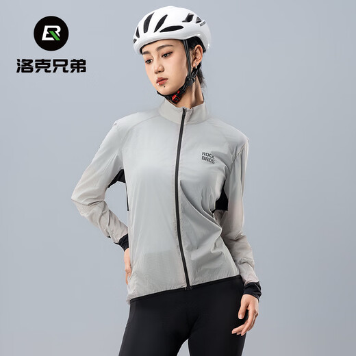 Rock Brothers Riding Windproof Top Men's Long Sleeve Highway Mountain Bike Outdoor Lightweight Equipment Ruogray L