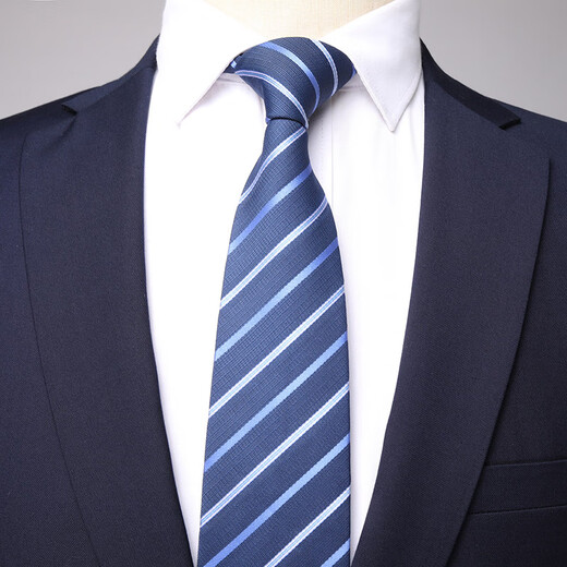 ROMON suit men's business slim formal dress groomsmen suit groom suit single button suit navy blue XL