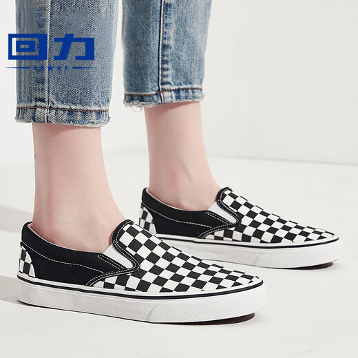 Les mêmes chaussures de toile d'échecs de Yang Mi Chaussures pour femmes 2022 Nouvelles chaussures blanches Chaussures de planche décontractées Mi Hei-677 41
