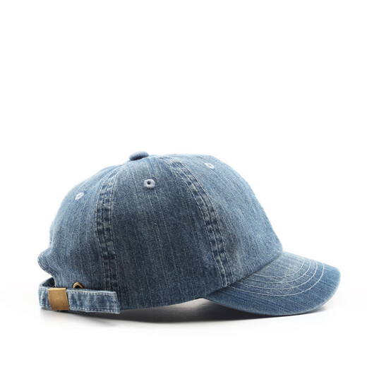 BAISITENG hat men and women fashionable short brim solid color denim bare plate baseball cap outdoor sports travel sun protection peaked cap black