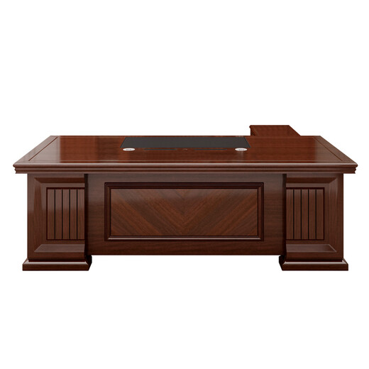 KESENGE office boss desk president desk simple modern boss desk new Chinese style desk supervisor desk office desk and chair combination 2.2 meters table + double side cabinets
