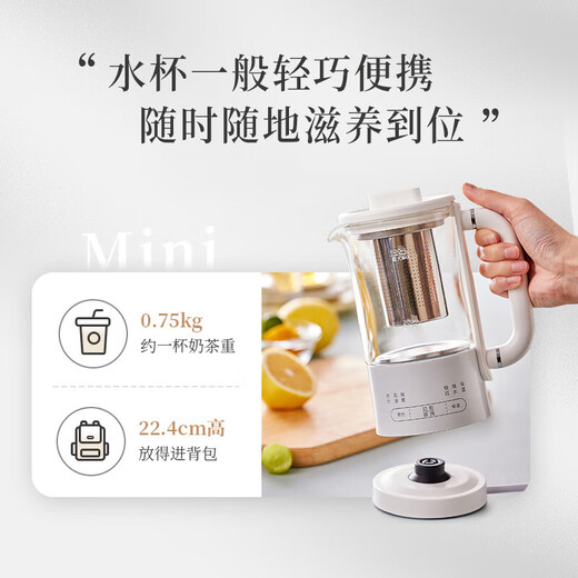 Bear Health Kettle Kettle 316L Stainless Steel Mini Small Capacity Tea Kettle Tea Maker Mini Small Portable Insulated Electric Kettle 316L Stainless Steel 12H Appointment Long-lasting Insulation 0.6L