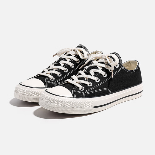 Vancl Eslite Vancl Classic Canvas Schuhe Herren Low Top Schwarz 41