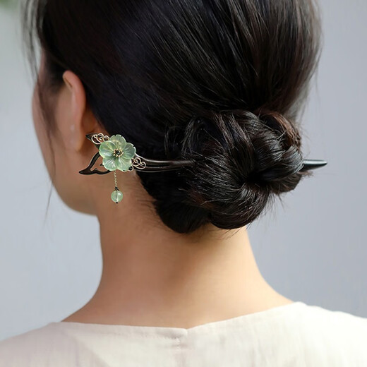 Kamalun (KAMALUN) sandalwood hairpin, ancient style hairpin, high-end rocking wood hairpin, Hanfu headwear, hairpin, hairpin, birthday gift for girlfriend, winter storage hairpin + brand gift box