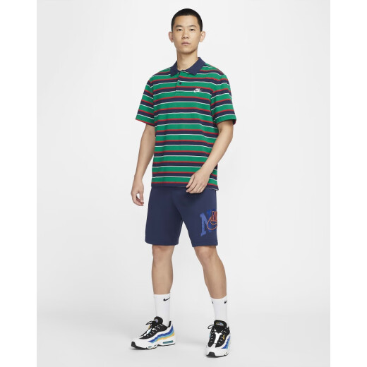 耐克（NIKE）【劲浪体育】男子Club 复古条纹翻领T恤FN3897-410 FN3897-410 L