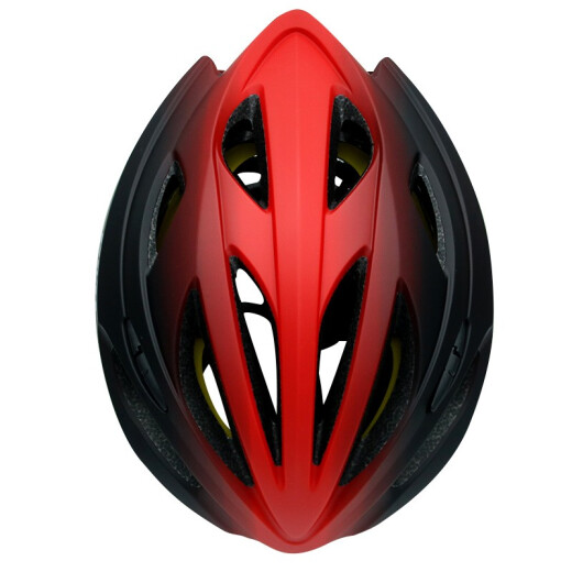 PMTMIPS Asian version anti-collision riding helmet bicycle aerodynamic helmet road bike mountain bike men's and women's equipment [MIPS] gradient black and red L size (suitable for head circumference 57-61CM)