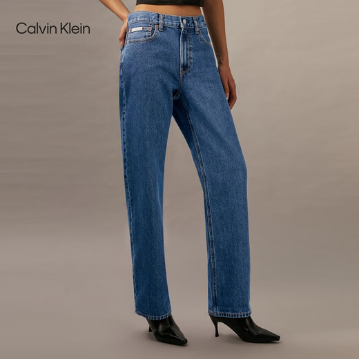 Calvin Kleinjeans [Réplica 90 Serie] Four Seasons C-Cotton Retro Classic Jeans Straight Jeans 40WL795 E5D-Denim Blue 26