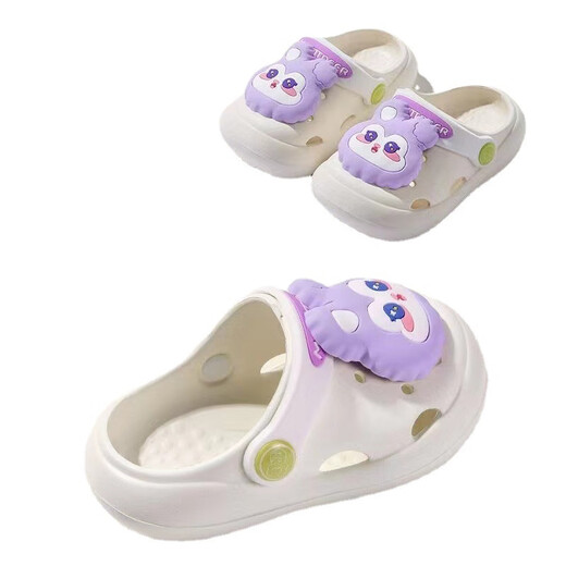 G.duck Little Yellow Duck Cartoon Croc Shoes for Boys and Girls Children's Summer Non-Slip Breathable Slippers Soft Bottom Indoor and Outdoor Beach Shoes Three-dimensional Little Yellow Duck 23/24 Inner Length 14cm