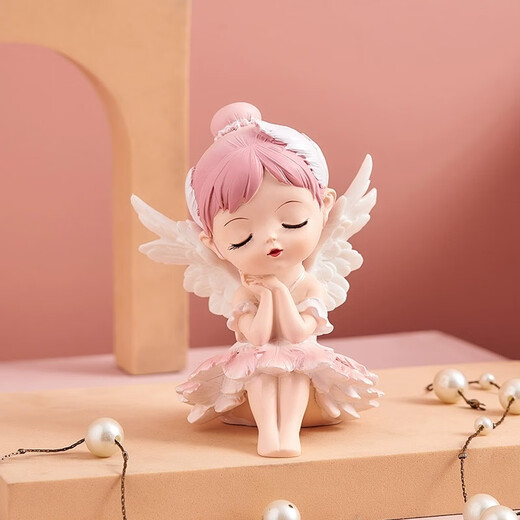 Xixiao Ballet Girl Ornaments Cute Cartoon Bedroom Bedside Table Desktop Children's Princess Room Decorations Small Gifts Ballet Princess Swan Lake