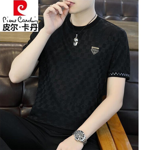 T-shirt à manches à manches courtes Pierre Cardin pour hommes de glace pour hommes