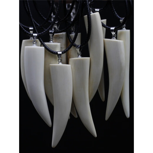 Snqp mammouth dents poinçon pendant collier pendentif femmes de tempérament simple gigantesque gise de pendentif gadin bellestie fidelity 3271 # spécifications environ 9 * 37 mm en vedette de produits fins