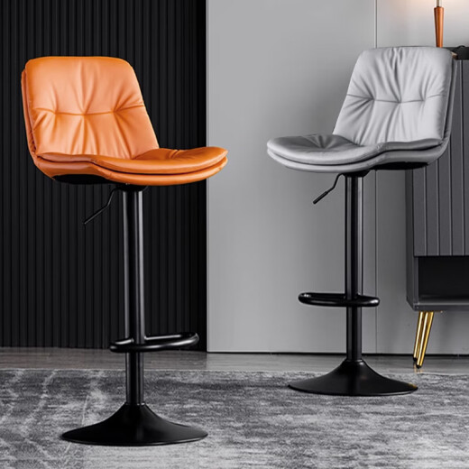 Huakai Zhixing Bar Chair Silla Levantamiento de la silla de barra de la silla de respaldo de la silla de respaldo de la oficina de la oficina BY655 Naranja