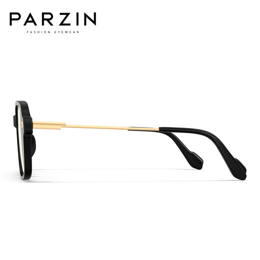 Parzin (parzine) Cadre de verres anti-bleu et à résistance aux rayonnements pour hommes et femmes, Slim d'apparence de compagnie de travail des lunettes 15839L Piano Black