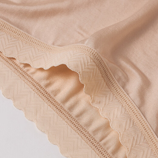 Sihuang silk underwear for women 100% mulberry silk briefs for girls comfortable breathable and traceless shorts medium and low waist thin style light gray 2890+skin color 3887 M [weight 80~105 Jin [Jin equals 0.5 kg]]