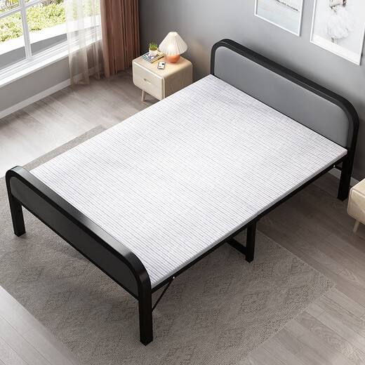 Nueva cama plegable de belleza en la cama para una cama para una cama para el almuerzo de la cama de la cama simple acompañante de la cama para la cama dura del hogar yzc18 modelo de bolsa de doble suave mejorado - 80 cm de ancho