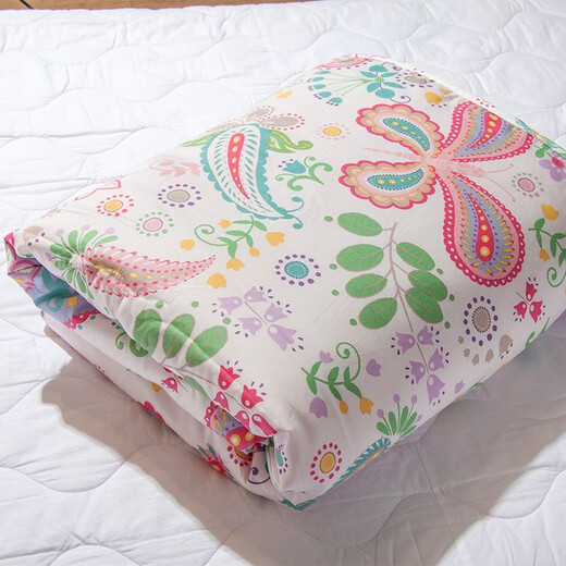 Luolai Quilts para niños para colchas para niños para acondicionadores de aire acondicionados de verano y edredones delgados para los estudiantes de dormitorio individual de verano pueden lavar edredones de verano Story Story Clase A Algodón de algodón 120*150 cm