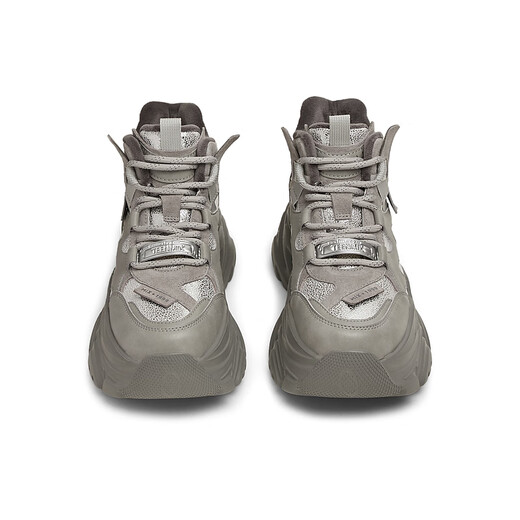 Tianmeiyi Dad Schuhe Schnürsport Sport vielseitig dicker Sohle hochtop Frauen lässig Schuhe Frühling und Herbst CJ841DD4 GRAY 39