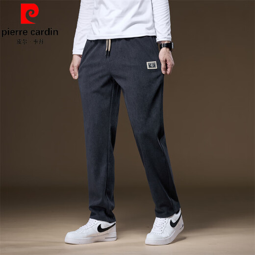 皮尔卡丹（pierre cardin）秋冬男士长裤休闲裤子男韩版时尚潮流男士卫裤潮流修身男士休闲裤 H6625/咖啡色 XL 175 推荐130-150斤