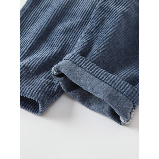 Bon Eve Baby Corduroy Overalls 2023 Spring and Autumn Style 1 to 5 years old cute boys and girls baby children's corduroy pants trendy beige embroidered overalls 0808 autumn and winter plus velvet style 80 cm can be opened