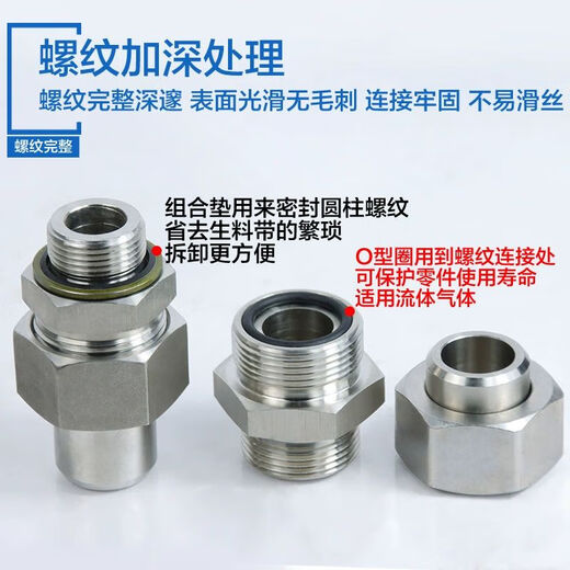 Hydraulically welded British pipe joint carbon steel stainless steel straight pipe joint/T966 high pressure union joint carbon steel G1/2 welding 28