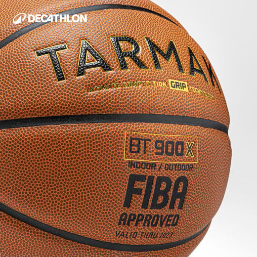 Decathlon Basketball Professional Basketball Training Game No. 7 Basketball Wear-Resistant Anti-Slip Feel King IVJ2 BT900X No. 7 FIBA Orange Others