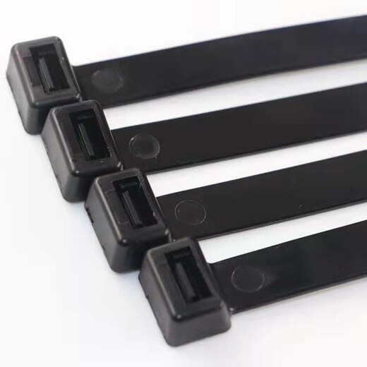 Shijun ultra-wide national standard 12*500mm self-locking nylon cable tie 20-100cm thickened large wire harness engineering tie national standard 12*length 30cm (actual width 12mm) black (10 strips)