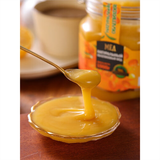 Honey Bear Russian Honey Original Imported Sea Buckthorn Honey Pure Natural Authentic Linden Tree Honey Nutritional Crystallized Honey Food Gift Box Honey Bear Brand Sea Buckthorn Honey 1000g 1 Bottle